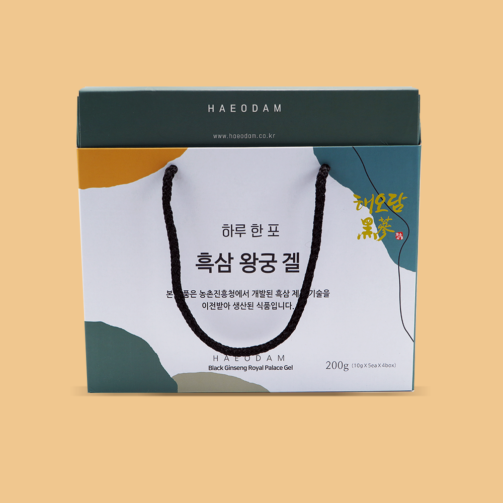 Haeodam Black Ginseng Wanggung Gel 흑삼 왕궁 겔 10gX20sticks, 10gX30sticks