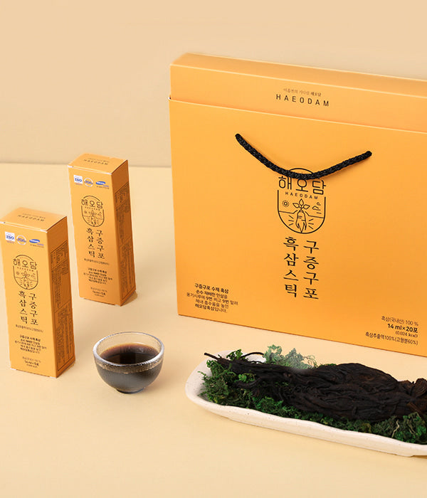 9x Steamed & 9x Dried Black Ginseng 구증구포 흑삼스틱 14ml x 20p