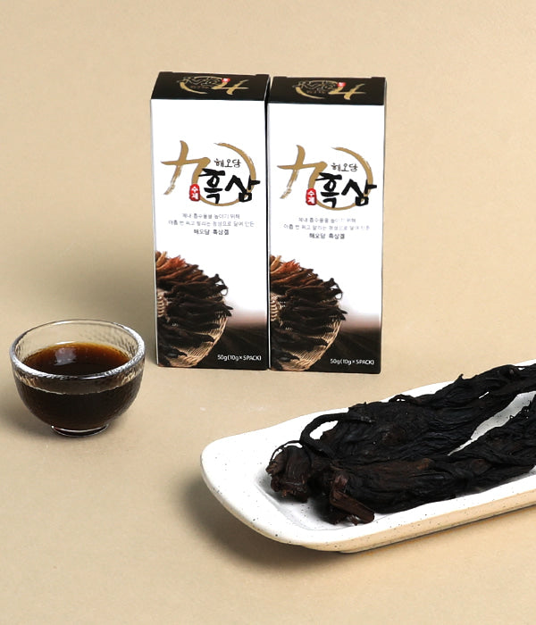 Haeodam Homemade Black Ginseng Gel 구증구포 흑삼겔 10gX20, 10gX30