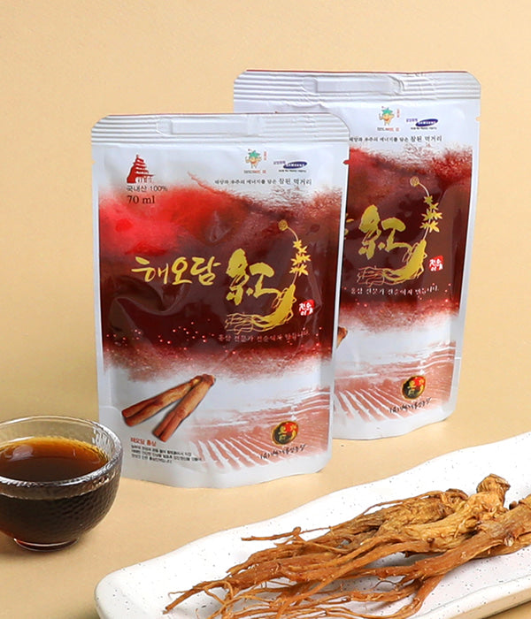 Handmade Red Ginseng Extract 홍삼 추출액 70mlX30