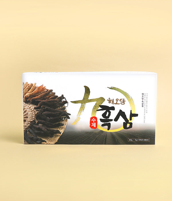 Haeodam Homemade Black Ginseng Gel 구증구포 흑삼겔 10gX20, 10gX30