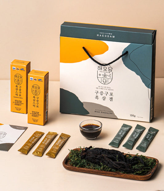 Haeodam Black Ginseng Set 구증구포 흑삼세트 (흑삼겔 10포 + 흑삼스틱 10포)